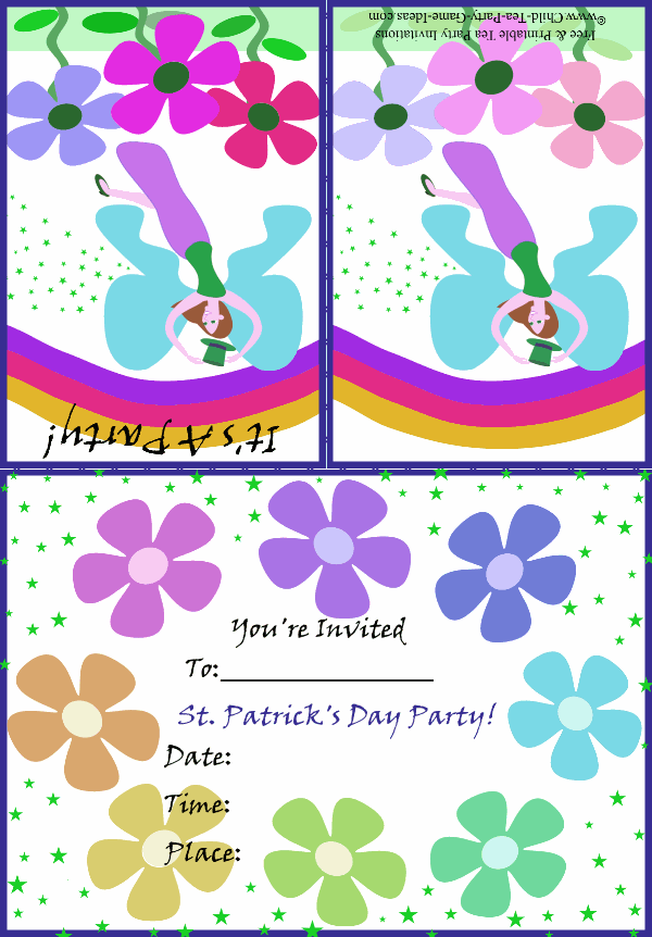 Free Printable Irish Party Invitation 1a