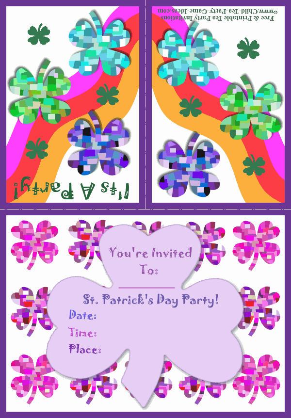 Free Printable Irish Party Invitation 2a