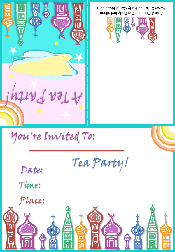 Free Printable Russian Party Invitation 1b